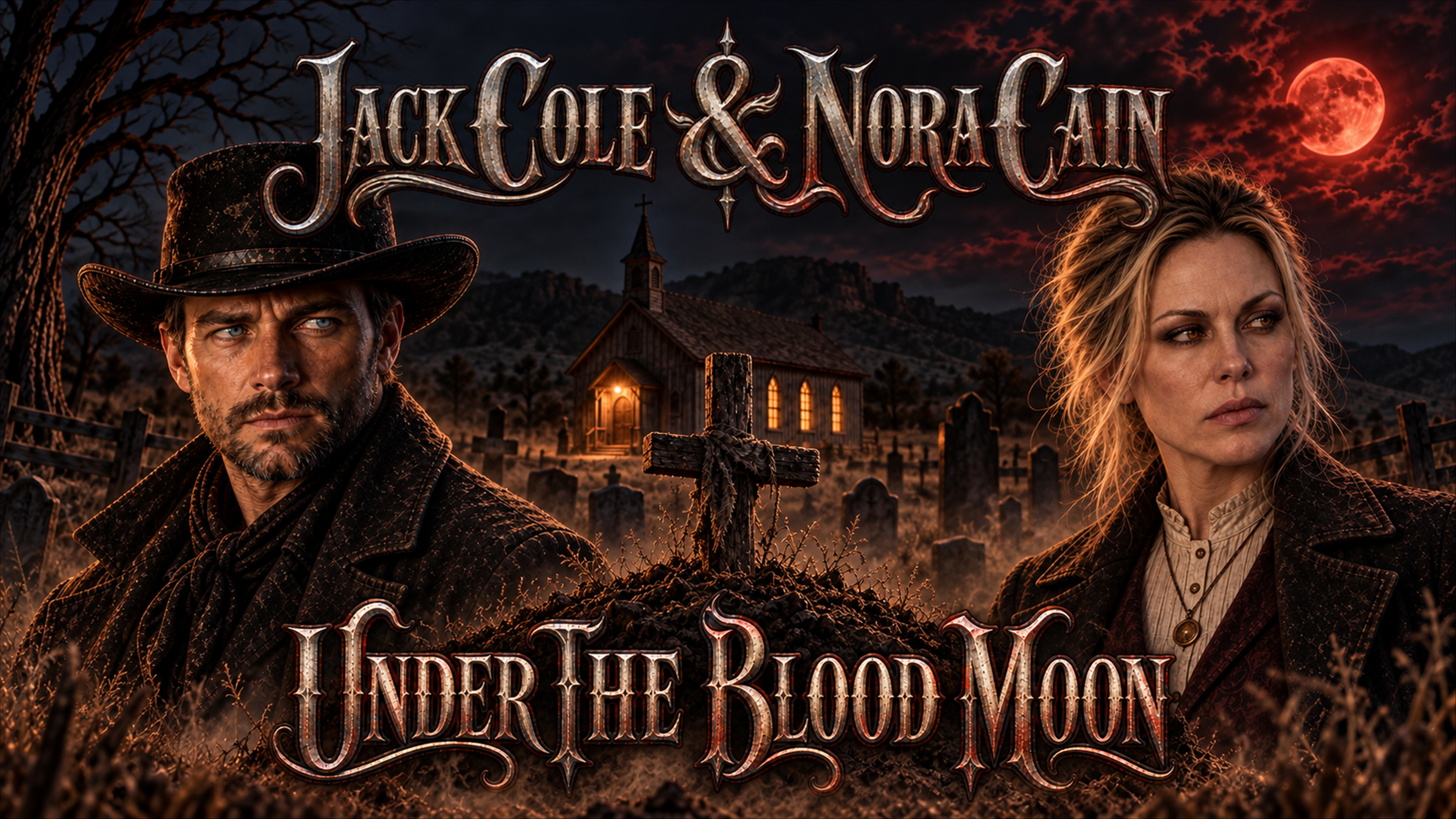Jack Cole und Nora Cain in Mercy Ridge unter einem gedämpften Blutmond